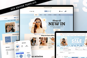 Retro Wix Store Template Bundle