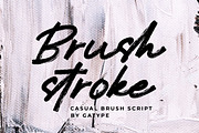 Brushstroke, a Handwritten Font by Gatype (Thumbnail 1 of 7)