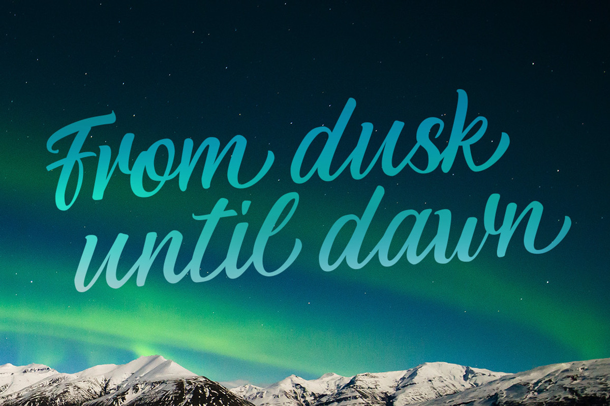 Nocturne Brush Font preview 8