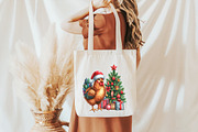 Christmas Chicken PNG Sublimation, an Illustration by Libby Wishes (Thumbnail 5 of 6)