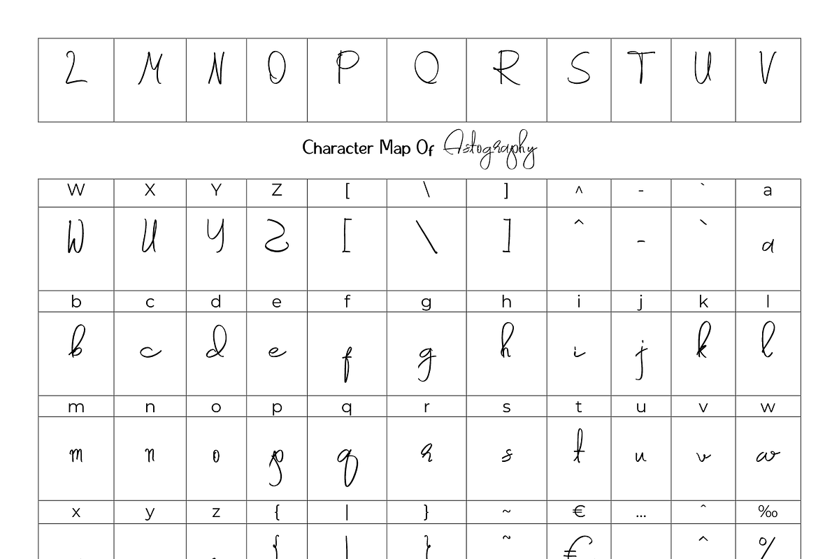 Astography signature font, a Handwritten Font by SSI.Scraps (Photo 10 of 13)