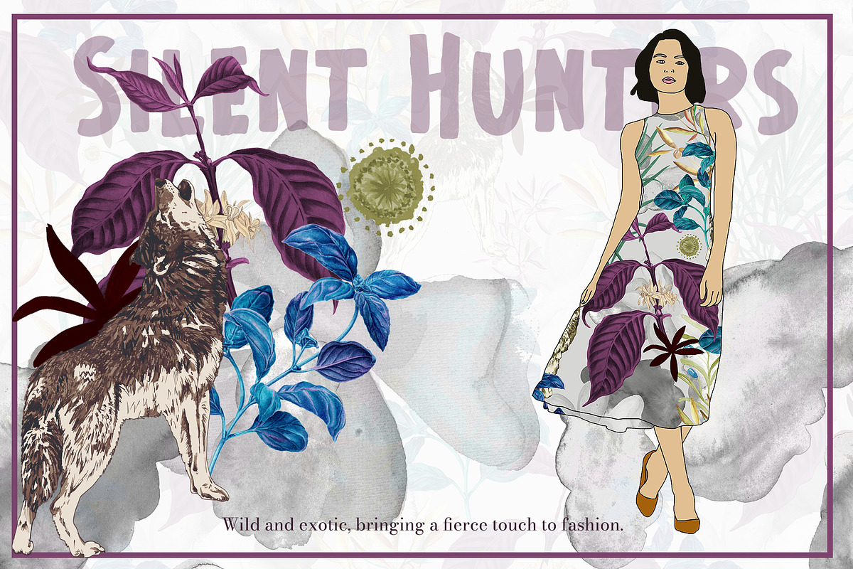 Silent Hunters Pattern & Motifs, a Pattern Graphic by GND ART STUDIO (Photo 7 of 8)