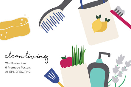 75+ Cleaning Living Illustrations