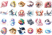 Watercolor Under The Sea Baby Shower, an Illustration by Sublimation Artist (Thumbnail 2 of 6)