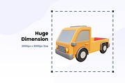 3D Vehicles Illustration Vol 1, a Cars & Vehicle 3D Model by SLAB! Design (Thumbnail 3 of 3)