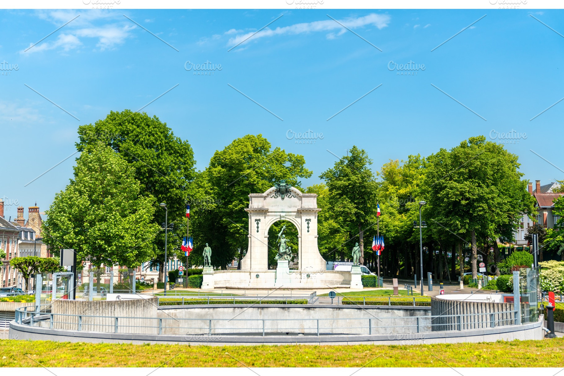 War memorial in Chartres, France, an Architecture Photo by Leonid Andronov