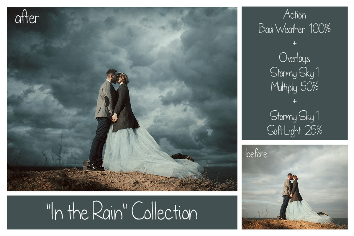 Rain Bundle - Actions&Overlays, a Texture Graphic by LovePhotoMoment (Photo 11 of 19)