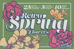 Retro Spring Flowers Bundle