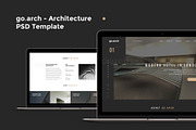 go.arch - Architecture PSD Template, a Landing Page Template by Spartak Vee (Thumbnail 1 of 9)