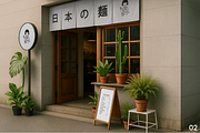 Japanese Cafe Storefront Mockup Sets, a Cups & Container Mockup by MockUpgrade (Thumbnail 3 of 13)