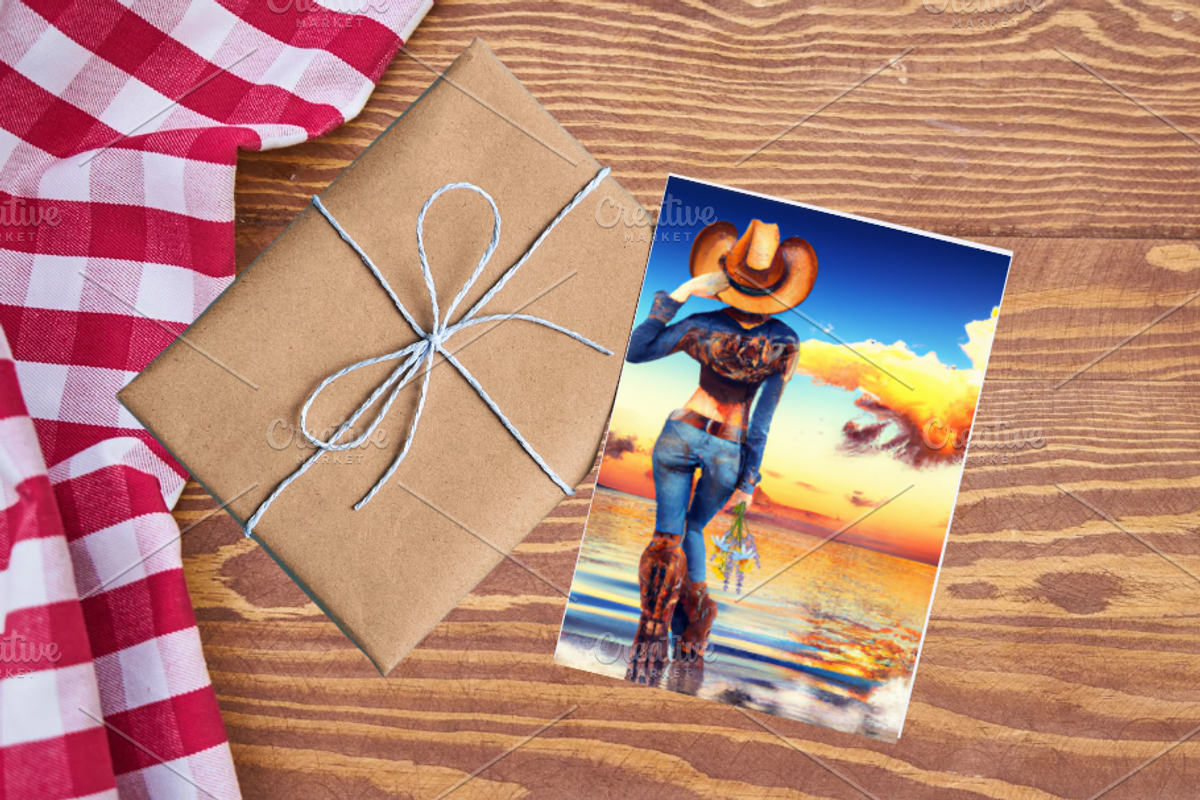 Art, Cowgirl, Watercolor, a Poster Template by Boho Pixel Dust (Photo 2 of 6)