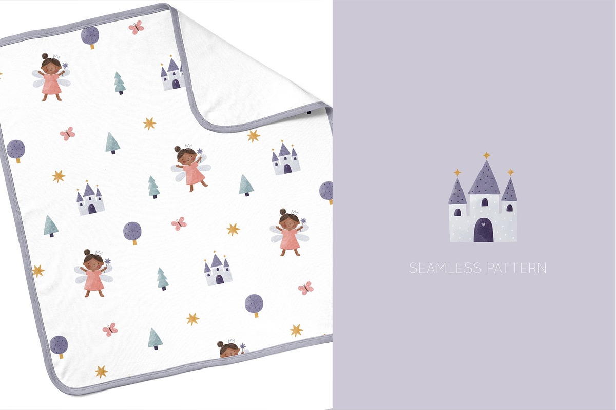 Watercolor Little Fairy, a Decorative Illustration by Cute And Wild (Photo 3 of 5)