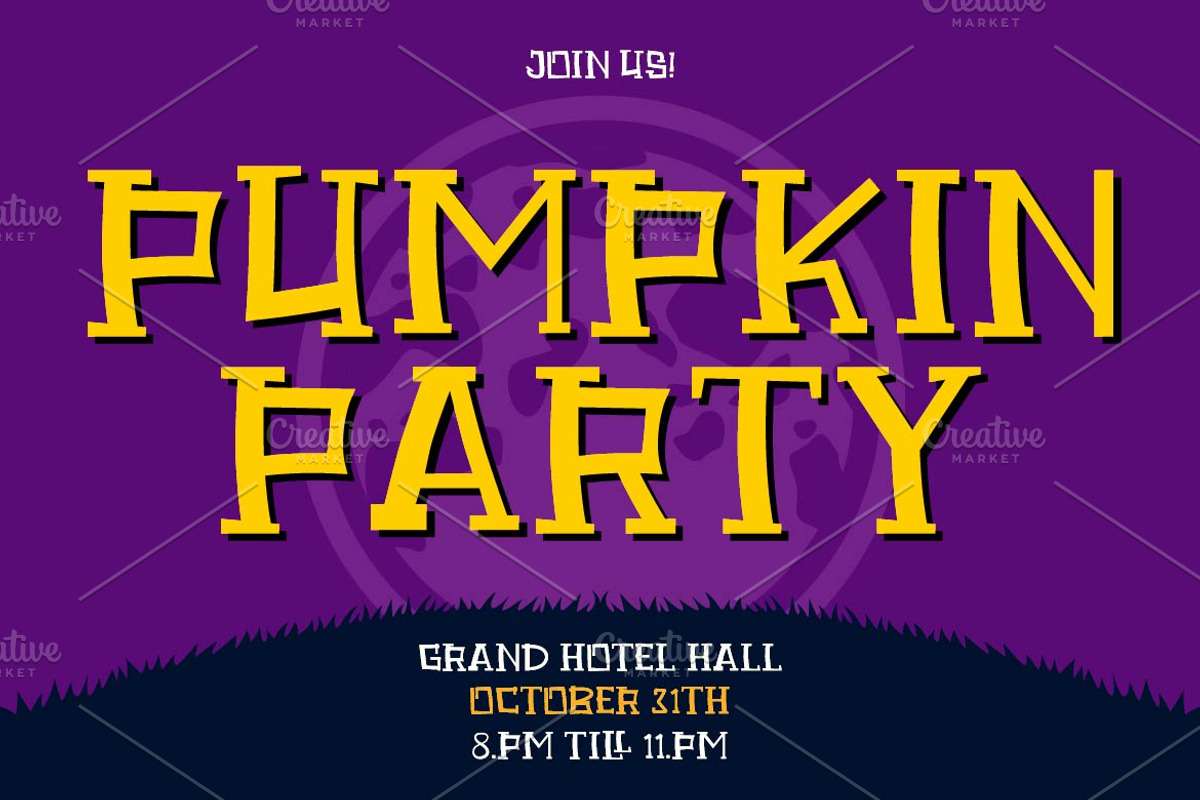 Sacret Display Halloween Font, a Serif Font by Artiveko (Photo 4 of 7)