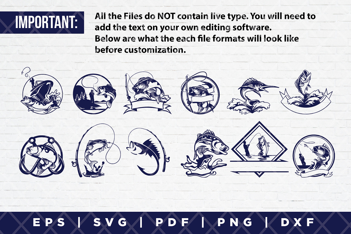 Fishing Fisherman logo bundle, a Branding & Logo Template by Guavanaboy (Photo 5 of 6)