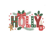 Holly Christmas Quote Decor SVG, an Object Graphic by yasushie (Thumbnail 16 of 16)