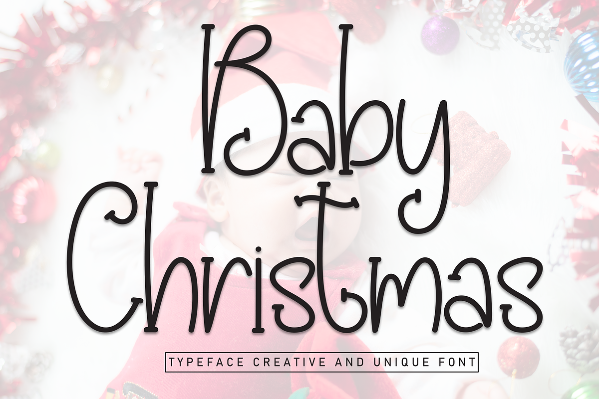 Baby Christmas | Script Font, a Script Font by Scratchones (Photo 1 of 8)