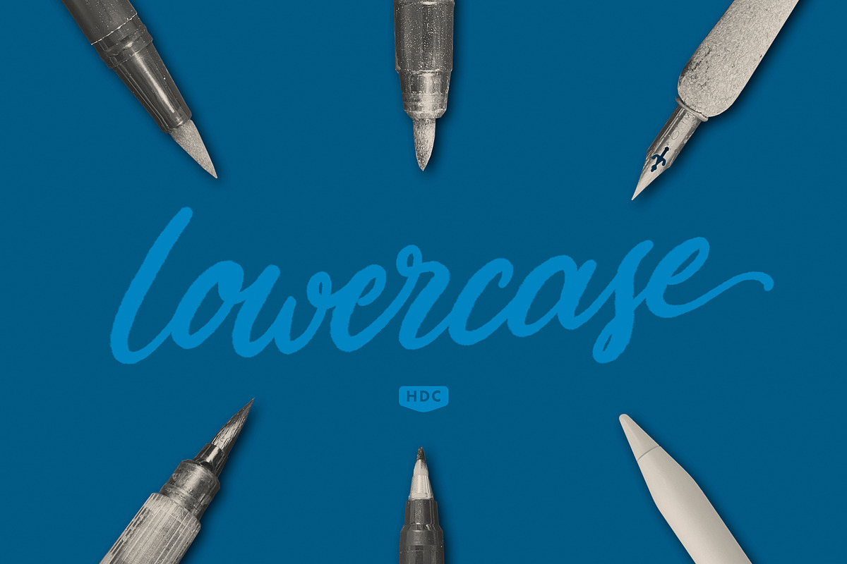 Lowercase Brush Lettering Workbook, a Templates & Theme by Hughie Design Co. (Photo 1 of 5)