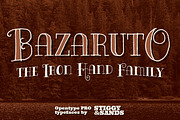 Bazaruto Iron Hand Family, a Font by Stiggy & Sands (Thumbnail 1 of 7)
