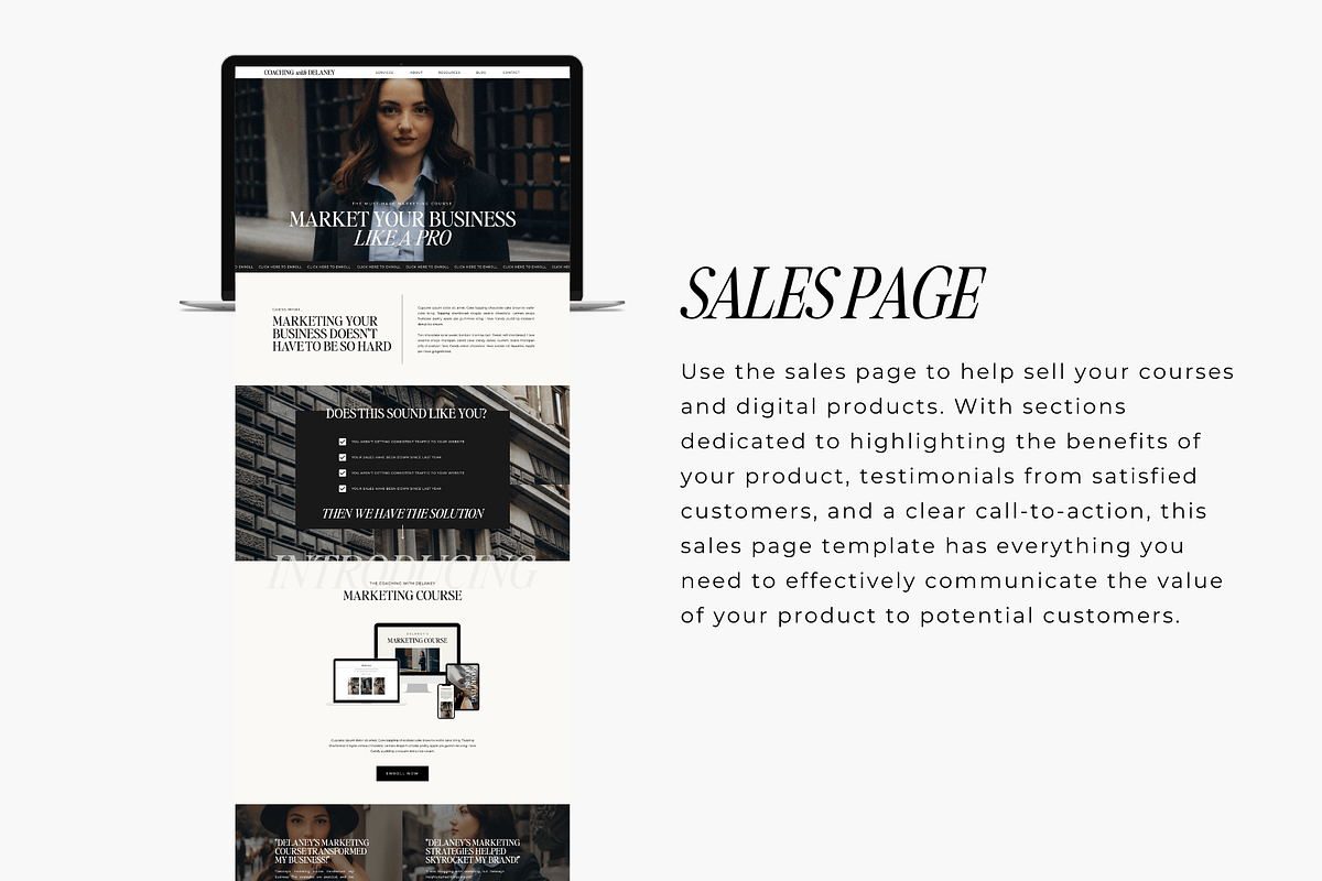 Coaching Showit Website Template, a Landing Page Template by Blush Created (Photo 8 of 12)