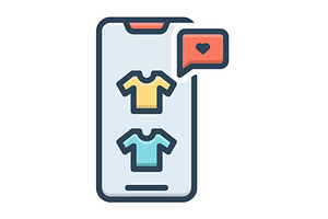 Shown online store color icon, a Duotone Icon by Creative priyanka