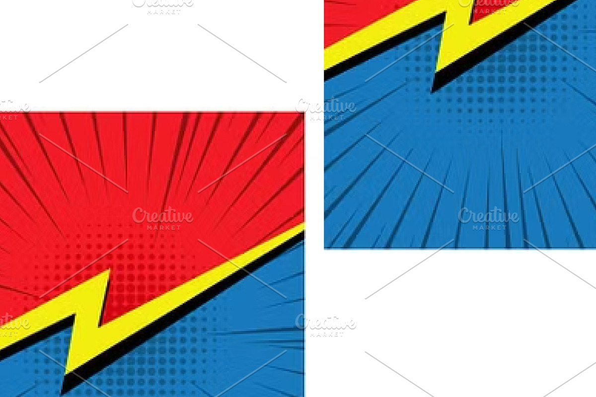 Comic Book Cover Style EPS Vector, a Background Graphic by TrueVector