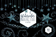 Dark Teal Blue Star Graphic Set, an Illustration by ClipartBrat Graphics (Thumbnail 5 of 5)