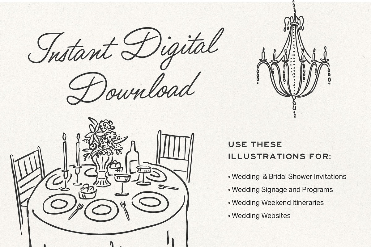 Hand Drawn Wedding Elements, an Illustration by Claire Emery Designs (Photo 4 of 7)