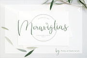 Meraviglias, a Script Font by Pollux of Geminorum (Thumbnail 1 of 12)
