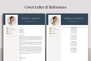 Resume Template with Photo Blue CV, a Resume Template by Klamp Studio (Thumbnail 6 of 8)