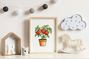 Watercolor Cute Little Farm Clipart, an Illustration by CreationArt (Thumbnail 9 of 9)