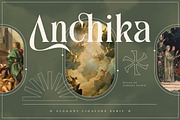 Anchika – Elegant Ligature Serif, a Serif Font by Almeera Std (Thumbnail 1 of 10)