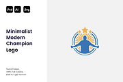 Minimalist Modern Champion Logo, a Branding & Logo Template by Luxury Logos (Thumbnail 1 of 4)