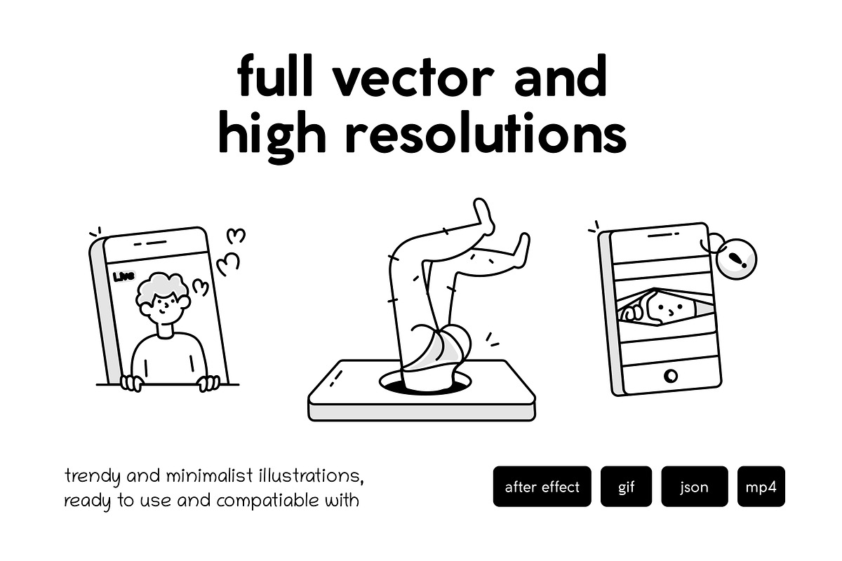 Animated Smartphone Icon Set