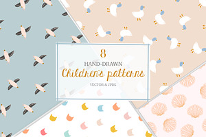 Hand-drawn Children's Patterns