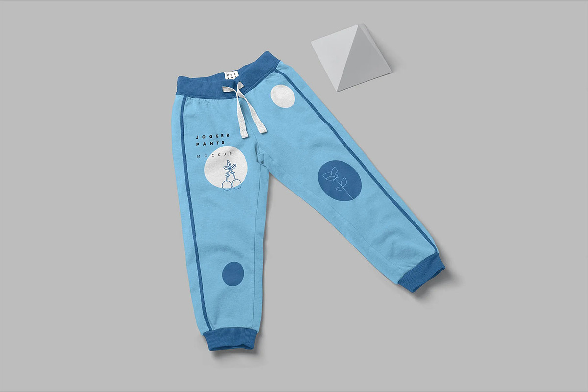 Kids Jogger Pants Mockups, a Bottom Mockup by megostudi0 (Photo 7 of 7)