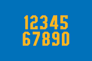 Brooklyn Numeral Set, a Sans Serif Font by Port Design Company (Thumbnail 4 of 7)