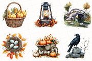 Watercolor Fall Sublimation Clipart, an Illustration by OK Design (Thumbnail 4 of 5)