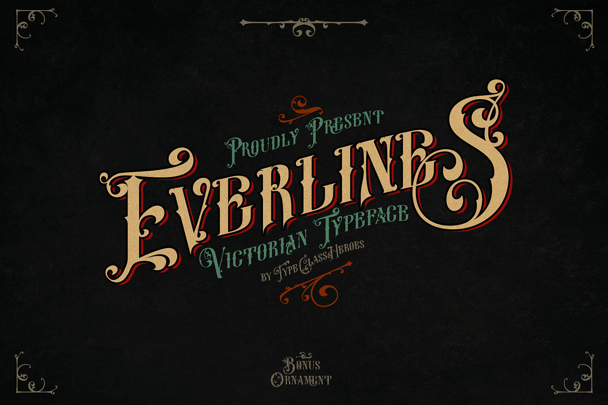 Everlines Victorian Font, a Font by TypeClassHeroes (Photo 1 of 10)