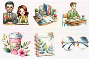 Pastel Teacher's Life Clipart, an Illustration by CreationArt (Thumbnail 4 of 5)