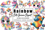 Rainbow Unicorn Png Cute Unicorn, a Graphic by CitraGraphics (Thumbnail 1 of 4)