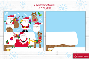 Christmas Clipart, Santa Clipart C53