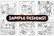 Bold Easy Dreamy Days Coloring Pages, an Animal Illustration by Craftsbeefy (Thumbnail 2 of 4)
