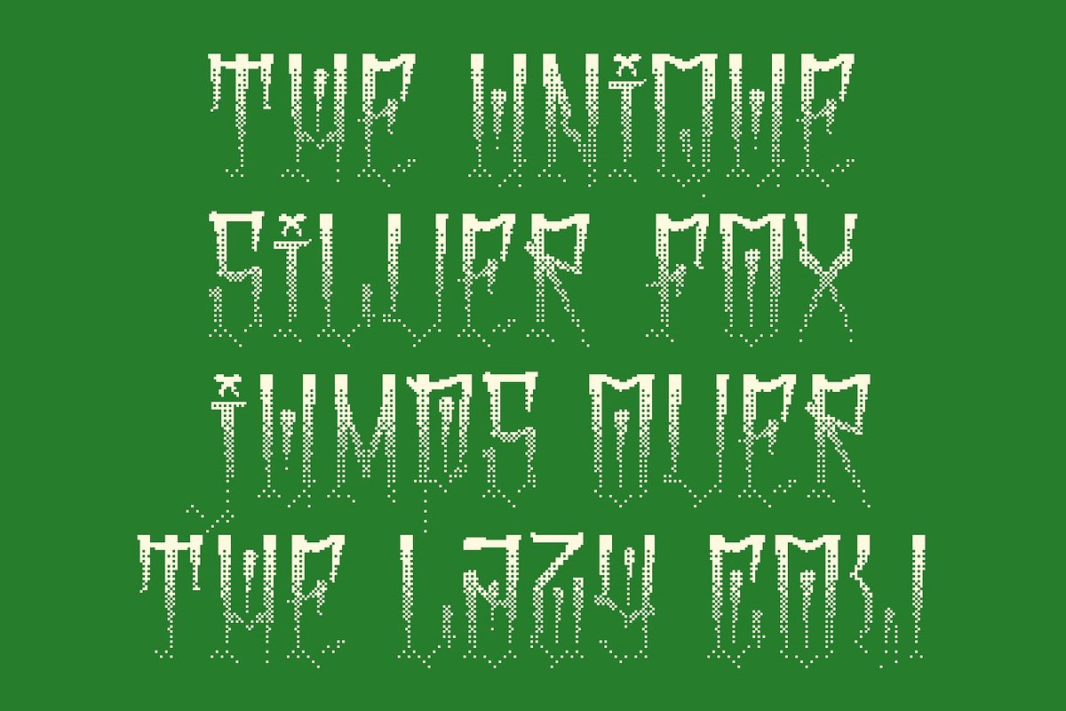 CS Densmore Halfpixel, a Sans Serif Font by Craft Supply Co. (Photo 5 of 8)
