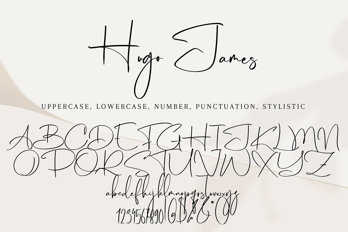 Hugo James, a Handwritten Font by HaKi Studio (Photo 5 of 5)