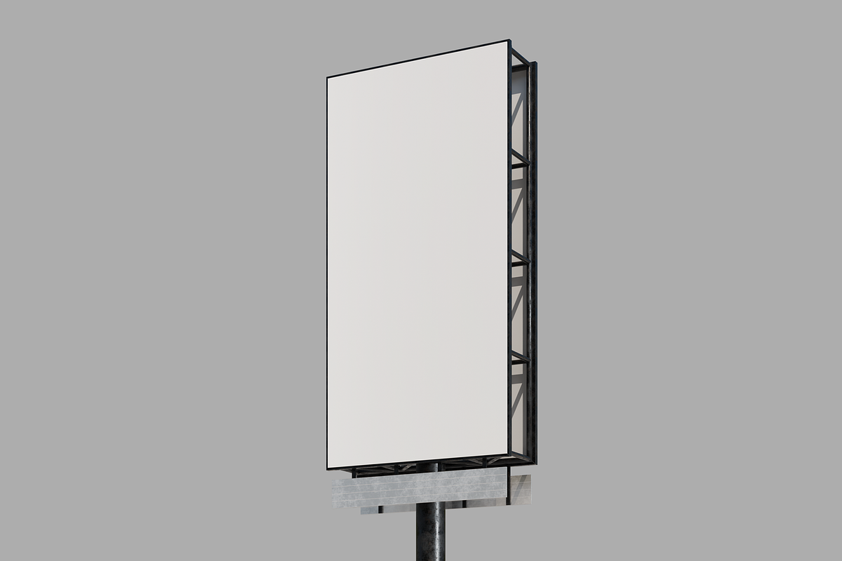 Outdoor Vertical Billboard Mockup, an Advertising Mockup by Se٧enStudio (Photo 4 of 6)