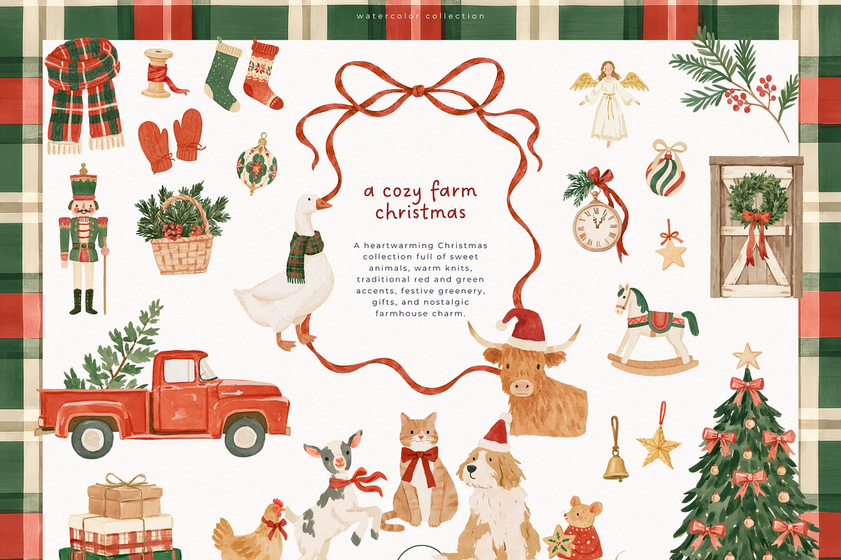 A Cozy Farm Collection, a Seasonal Illustration by PeDe Designs (Photo 1 of 9)