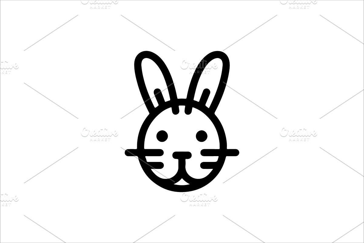 Set of Rabbit line art logo design, a Branding & Logo Template by Vectorium Studio (Photo 5 of 6)