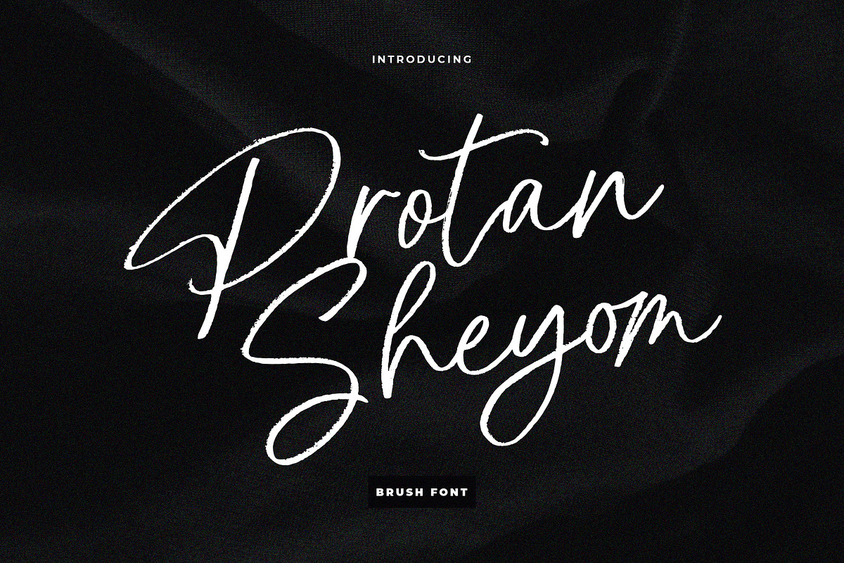 Protan Sheyom, a Handwritten Font by Gatype (Photo 1 of 7)