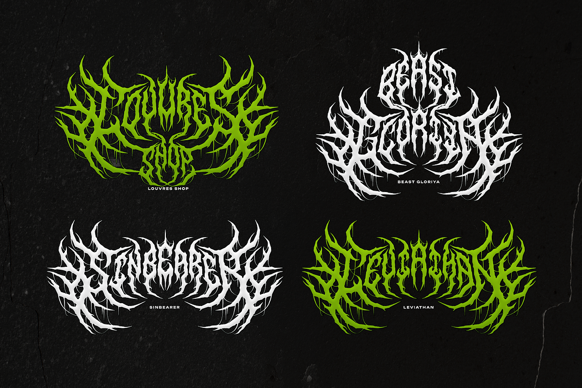 Omenist | Black Metal Typeface, a Blackletter Font by Denustudios (Photo 6 of 12)