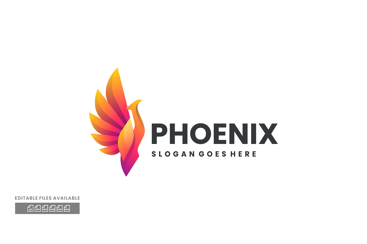 Phoenix Gradient Colorful Logo, a Branding & Logo Template by ivan_artnivora
